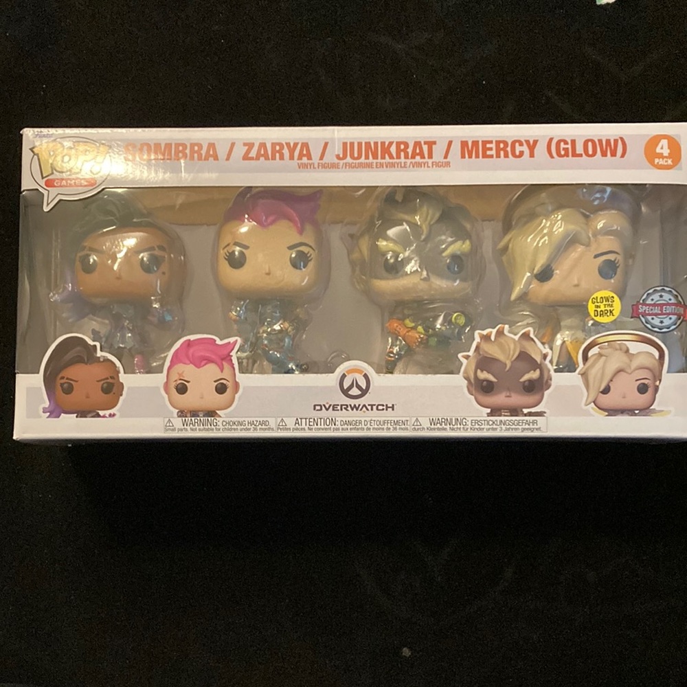 Funko POP! Overwatch Sombra, Zarya , Junkrat & Mercy Special Edition 4 Figures